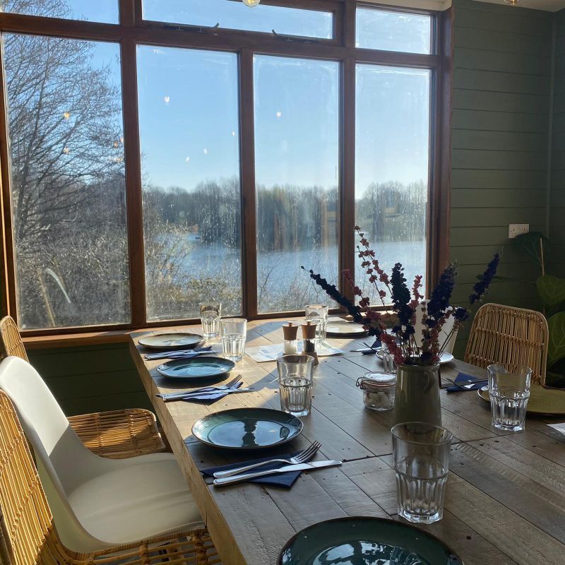 Alderford Lake Cafe with lake views