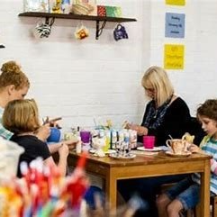 family pottery painting