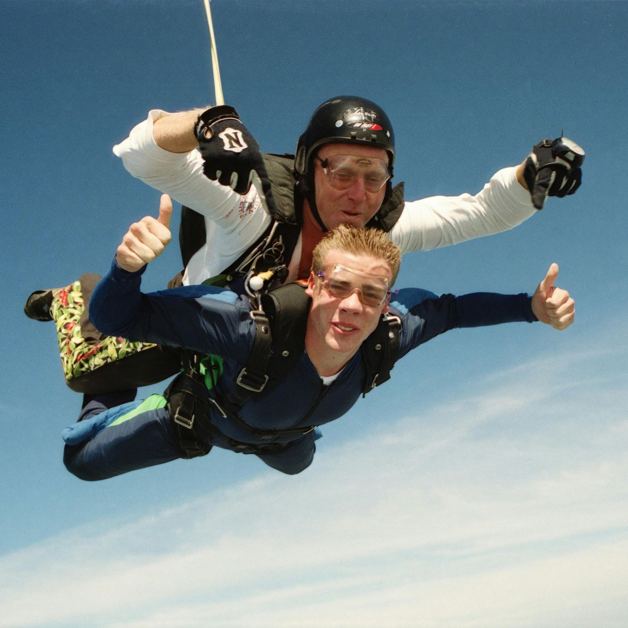Sky Dive Tilstock two people sky diving