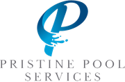 Pristine Pool Services logo with blue stylized P and gray text