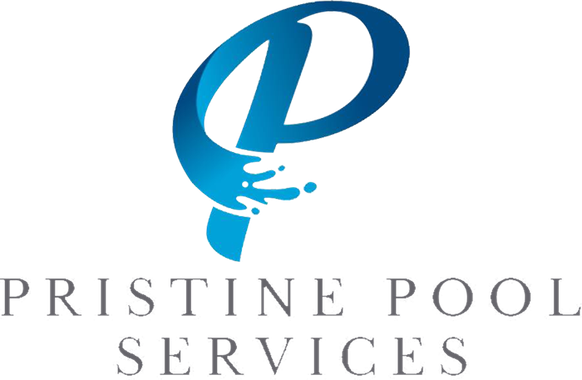 Pristine Pool Services logo with blue stylized P and gray text