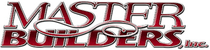 Master Builders logo in maroon with silver accents.