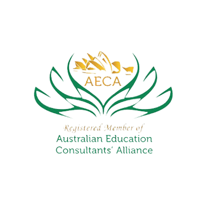 O logotipo da aeca é um membro registrado da aliança australiana de consultores educacionais.