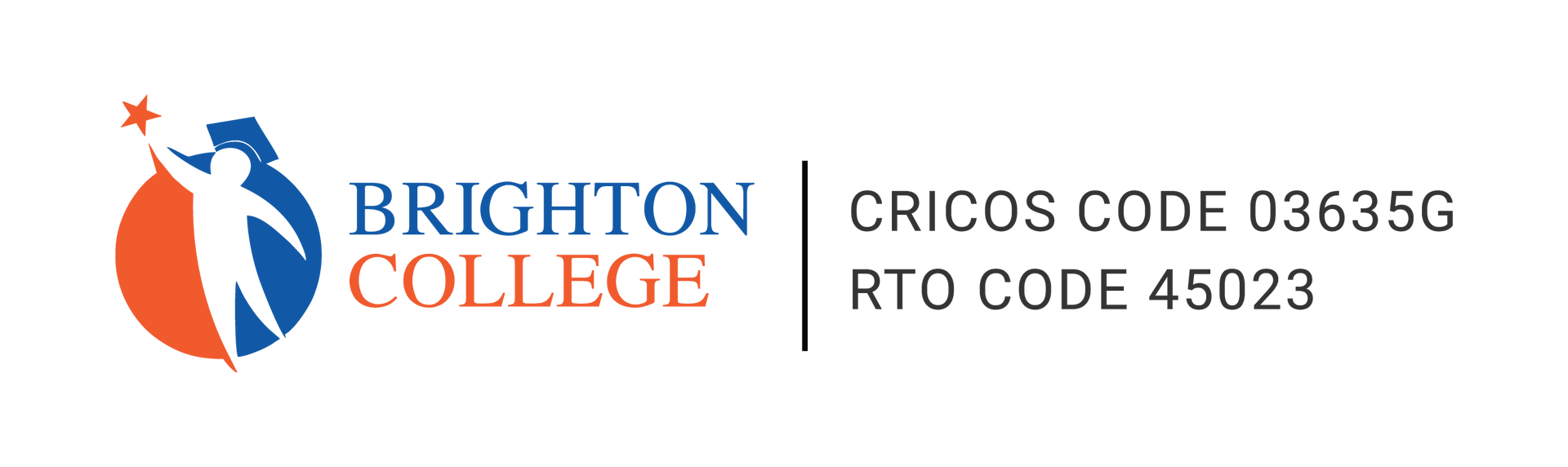 O logotipo da faculdade de Brighton mostra uma mulher segurando uma estrela.