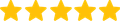 A row of yellow stars on a white background.