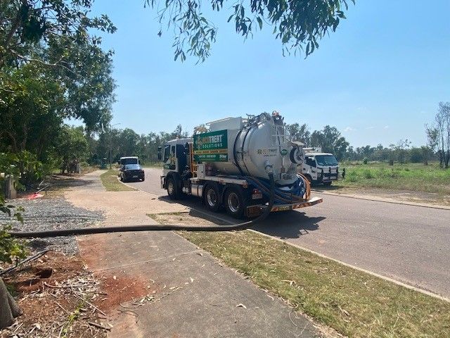 Ecotreat Solutions NT's Operational Vacuum Truck Travelling on The Road  — Ecotreat Solutions NT in Winnellie, NT