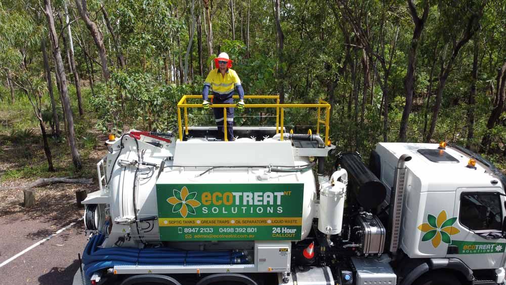 Operative on Ecotreat Solutions NT Vacuum Truck — Ecotreat Solutions NT in Winnellie, NT