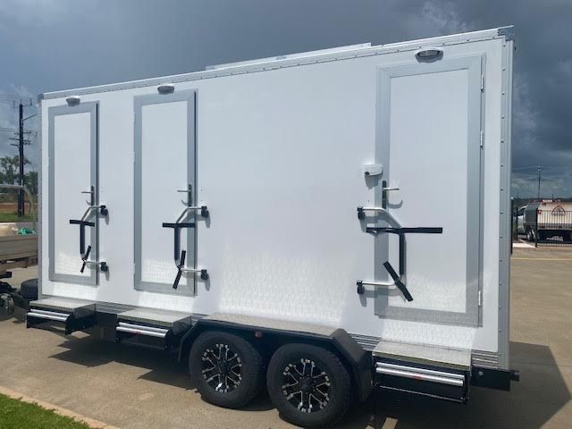 Three-Station Restroom Facility Offering Sustainable Solutions for Environmentally Conscious Spaces — Ecotreat Solutions NT in Winnellie, NT