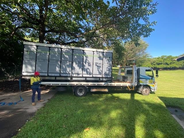Loading Portable Toilets Onto a Truck for Ecotreat Solutions NT — Ecotreat Solutions NT in Winnellie, NT