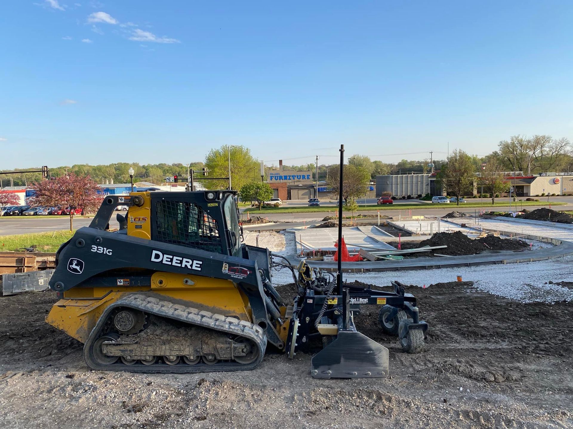 Laser Guided Drive-In-Operated Laser Screed | Carroll, IA | Concrete Laser