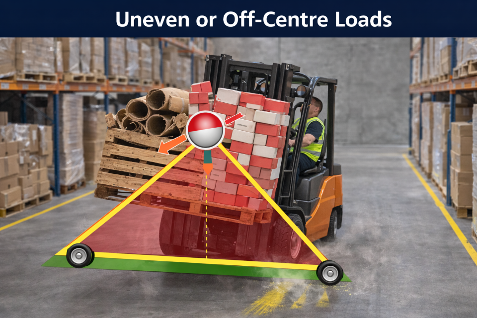 Forklift Stability Triangle (Real Scenarious) | Heavy Lift Forklifts