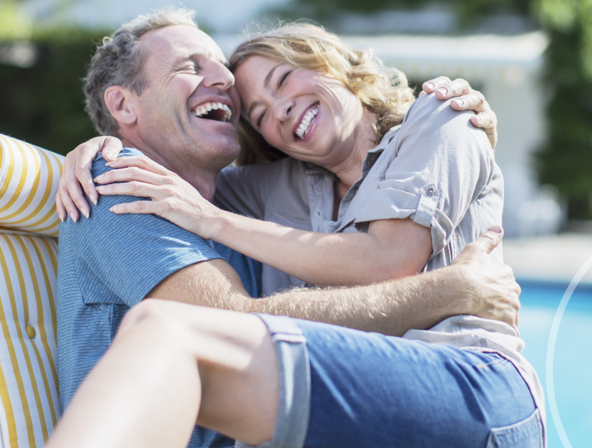 Senior Couple Smiling — Cheyenne, WY — Northview Medical A couple in Ranchettes, WY, using hormone therapy