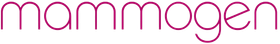 Mammogen logo in pink lowercase text on a white background