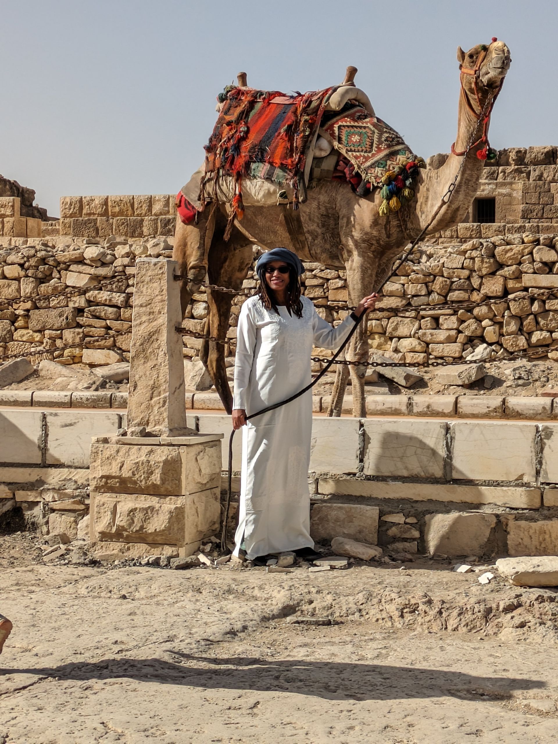 Camel riding in Egypt
