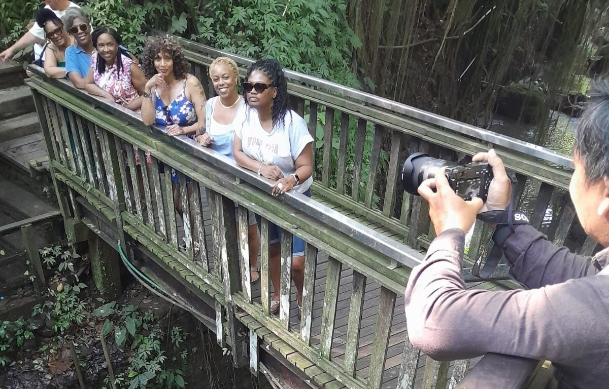 black women traveler in Bali