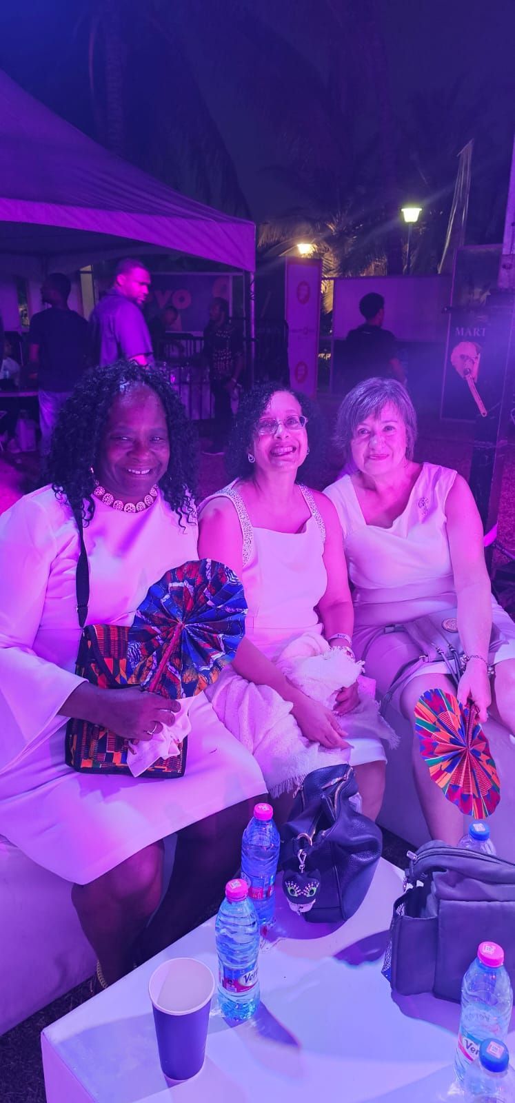 Black Travelers International travelers celebrating 2024 New Year's Eve in Accra Ghana