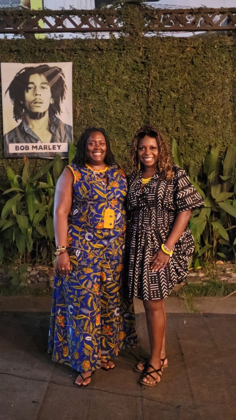 Black women wearing festival fashion at AfroFuture Ghana 2024 in Accra