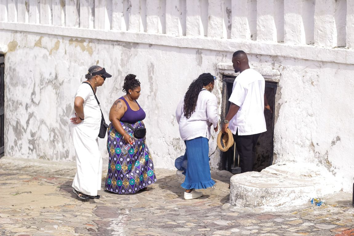 Visit to the slave dungeons during a visit to Accra