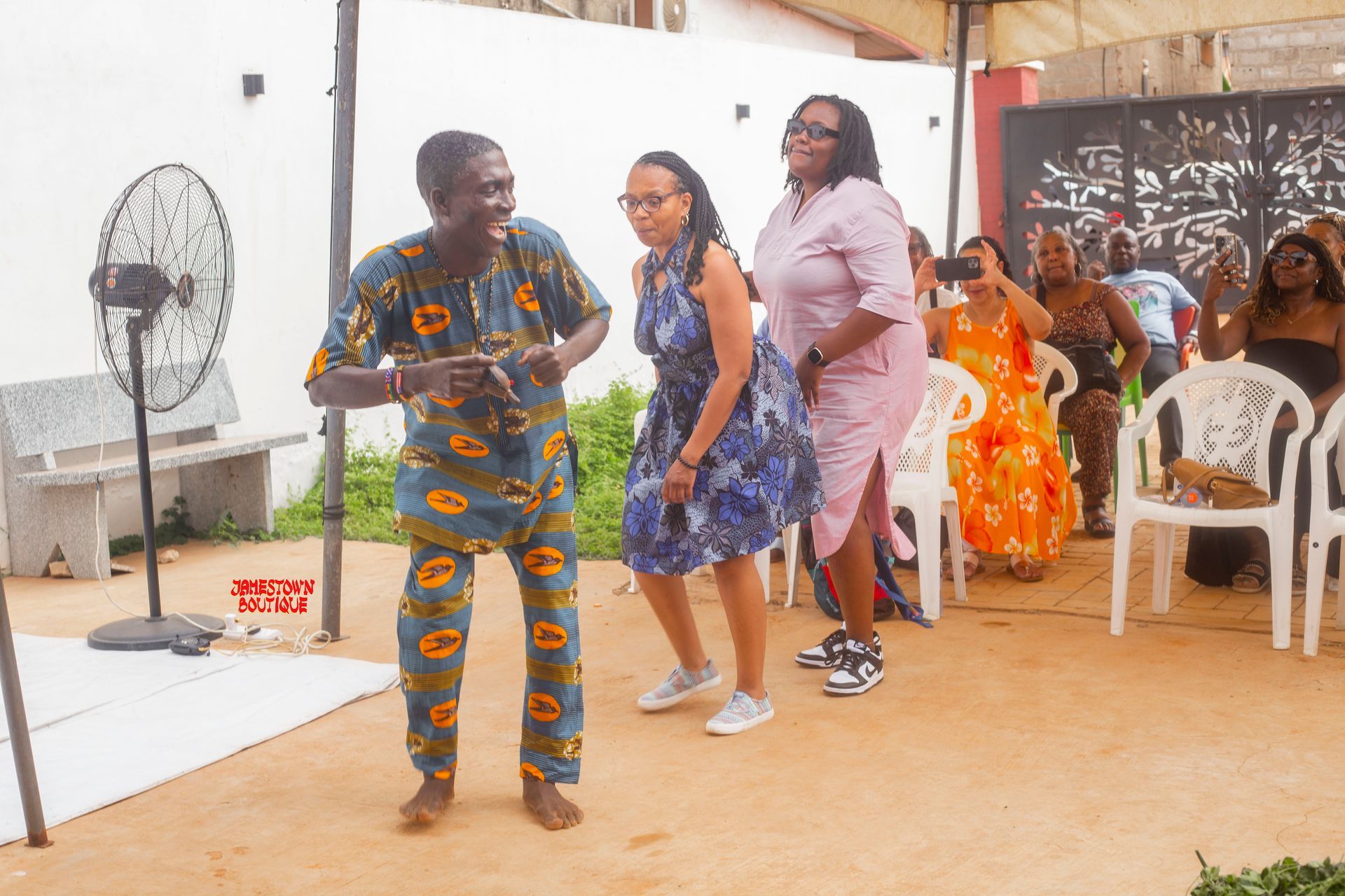 black women at naming ceremony in Ghana