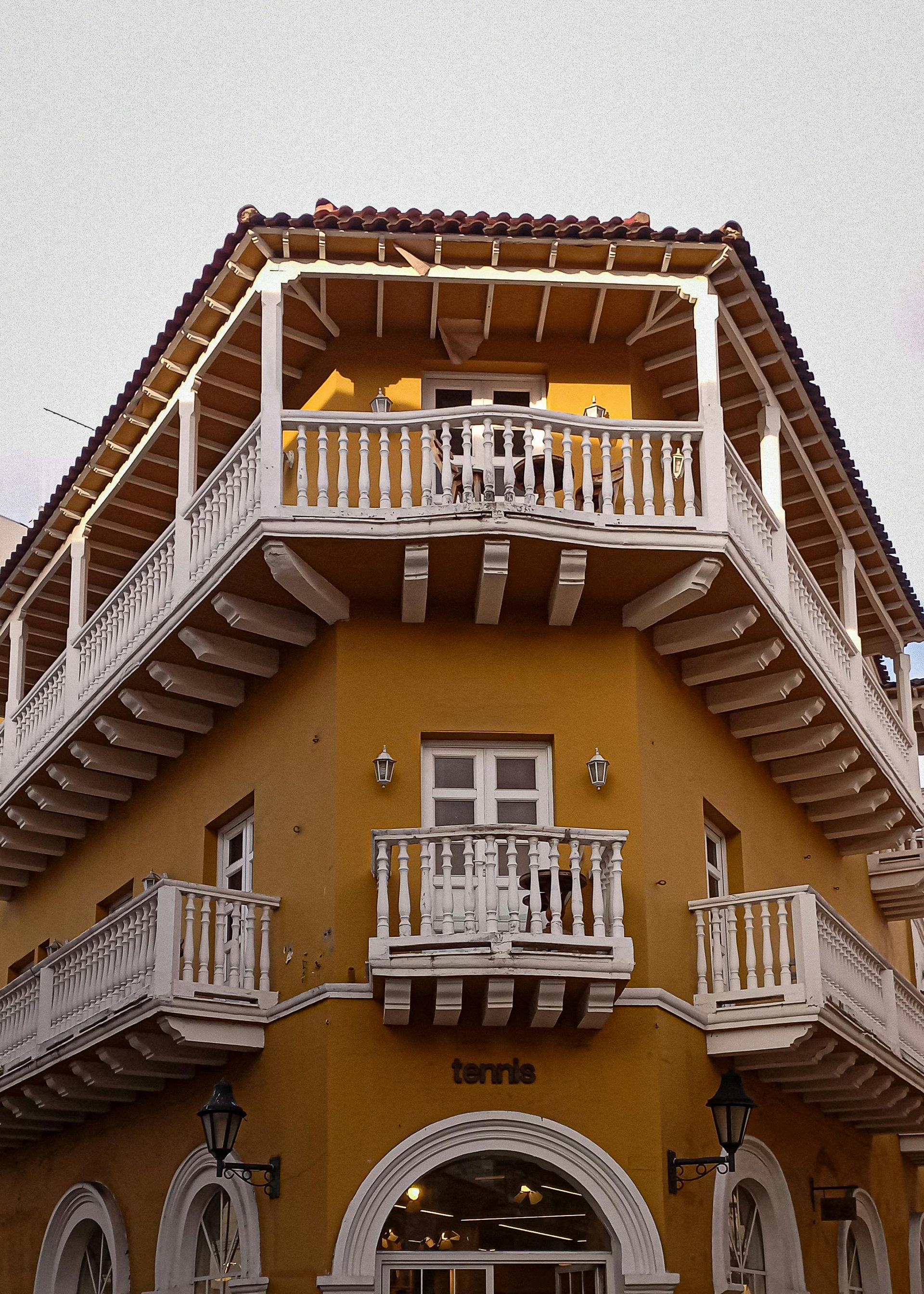 Colorful home in Gestemani area in Cartagena, Colombia