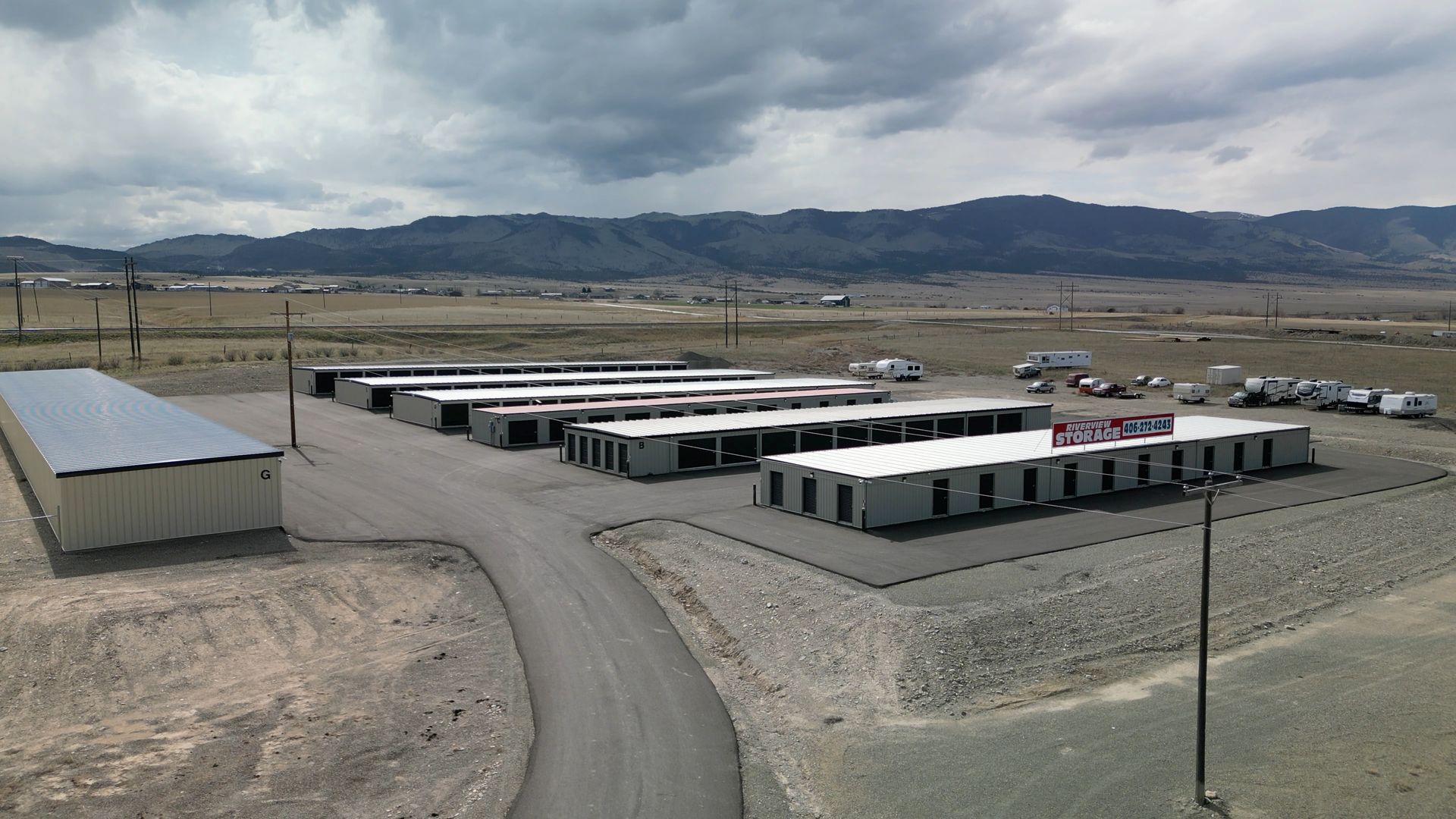 Riverview Storage - Boat, RV, vehicle & drive up self storage in Townsend MT 59644