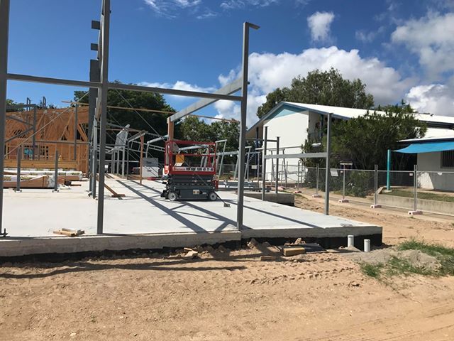 Foundation of New Building With Structural Steel Frame — Norfab In Bohle, QLD