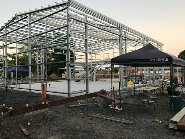Steel Framed Construction of a New Fire Station — Norfab In Bohle, QLD