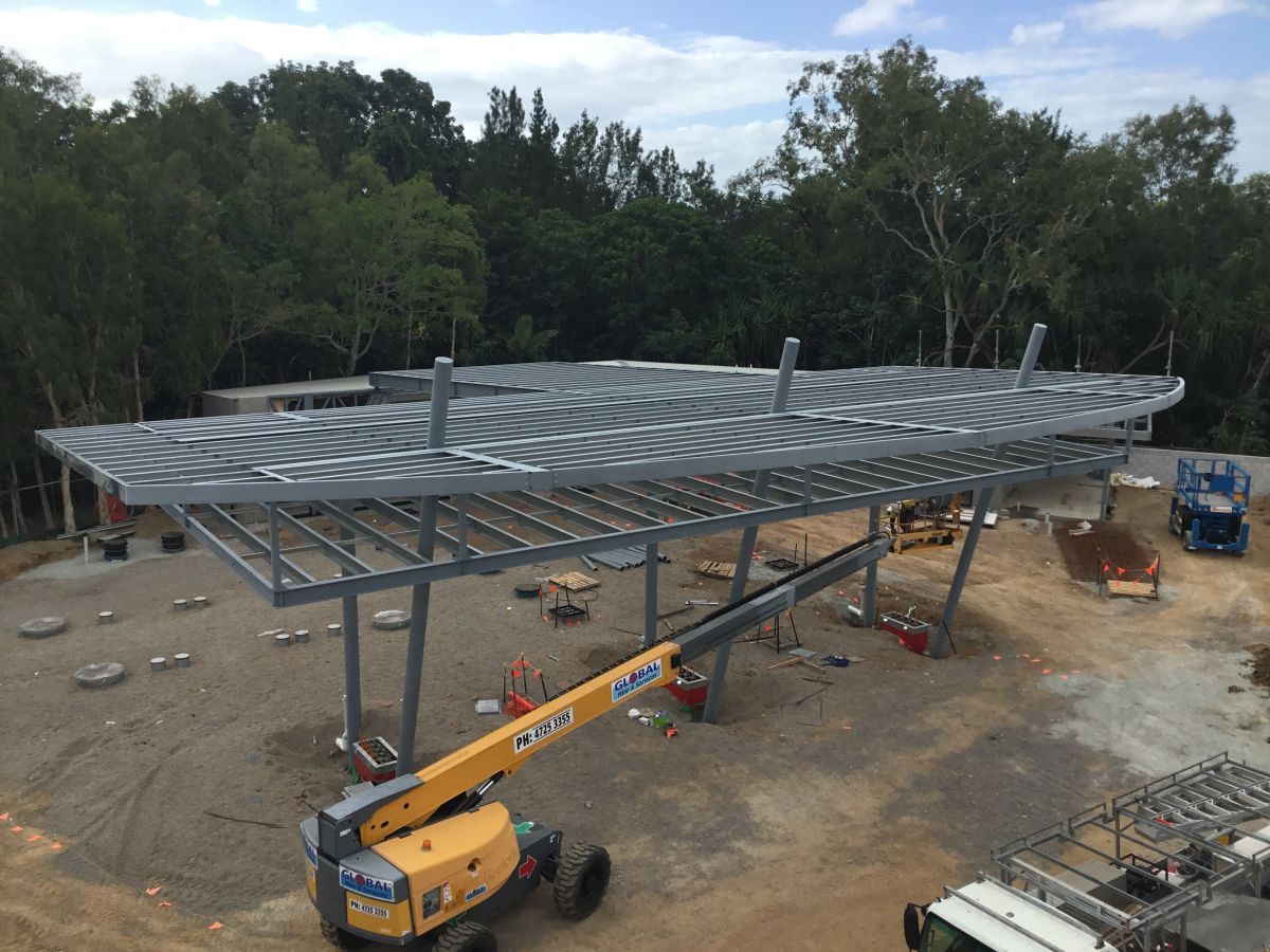 A Construction Site With a Crane — Norfab In Bohle, QLD