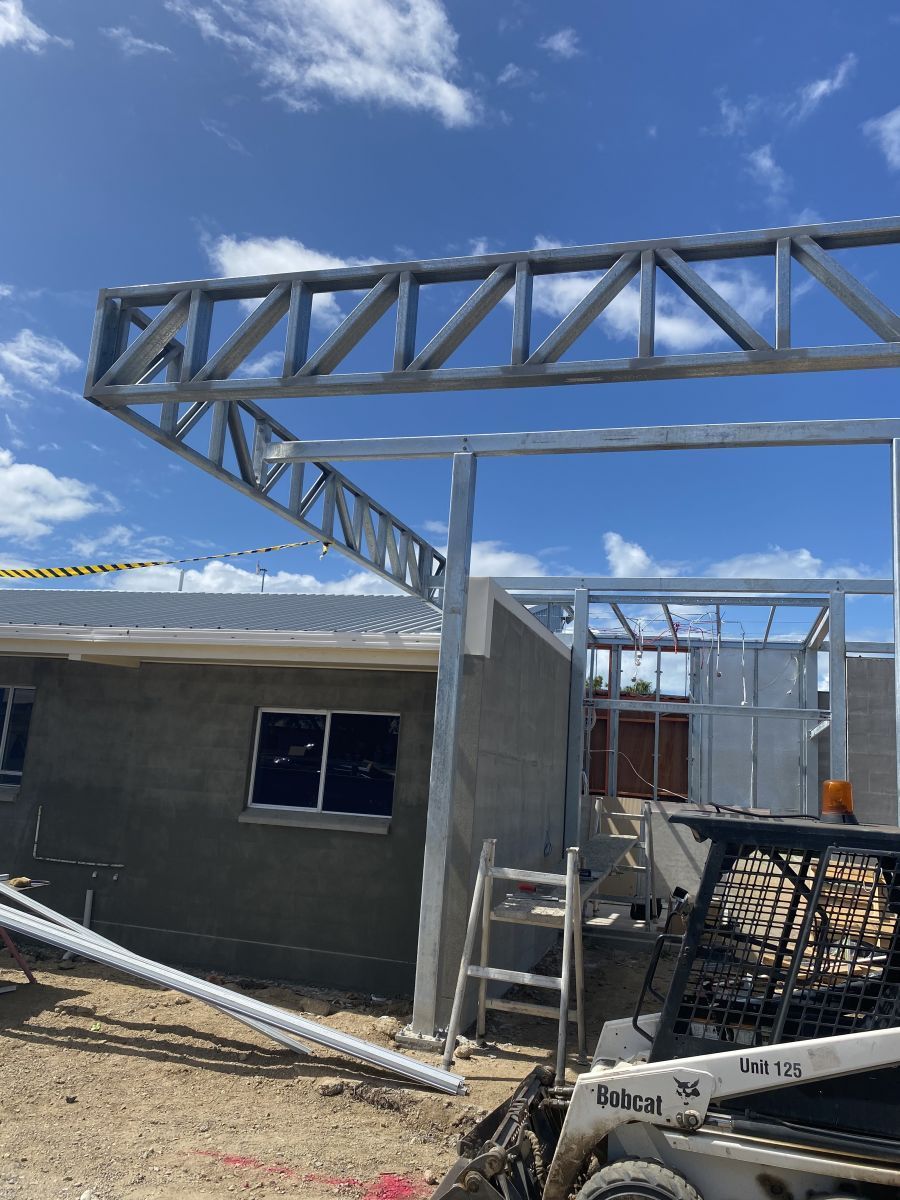 Structural Steel Frame of a Building Under Construction — Norfab In Bohle, QLD
