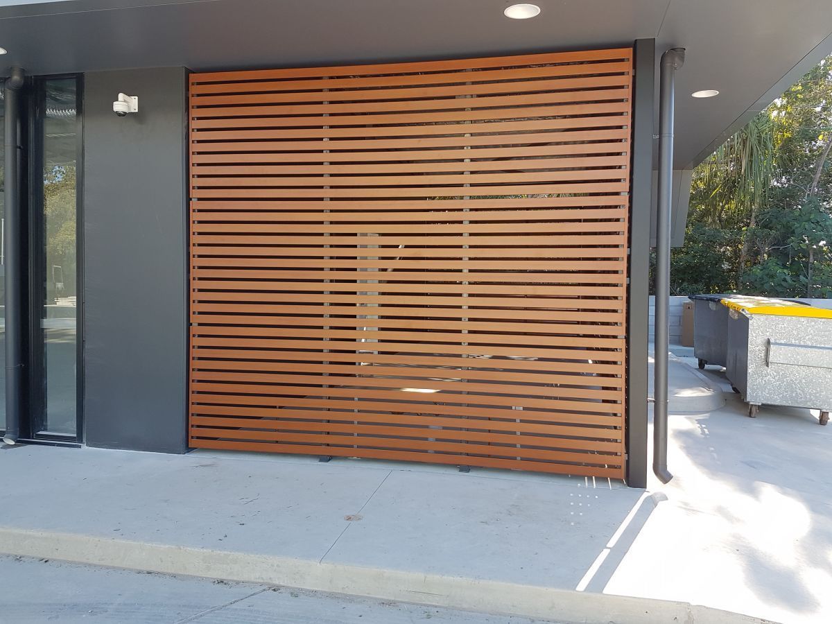 Brown Aluminium Screen For Shade — Norfab In Bohle, QLD