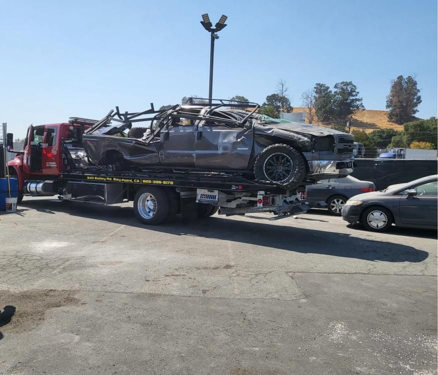 AT Towing recovery equipment on location