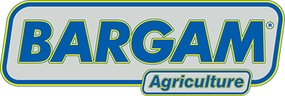 Un logo blu e bianco per l'agricoltura bargam