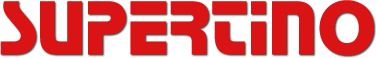 La parola superfino è scritta in rosso su sfondo bianco