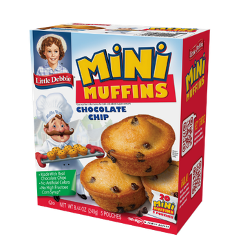 A box of little debbie mini brownies chocolate