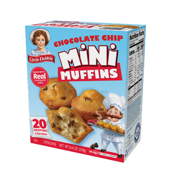 A box of little debbie mini brownies chocolate