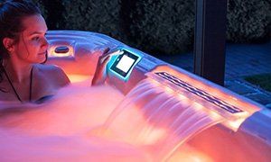 Lighting Waterfall — Centennial, CO — Wellis Hot Tubs of Colorado