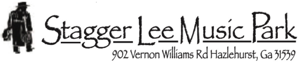 Stagger Lee Music & RV Park A black and white logo for stagger lee music park
