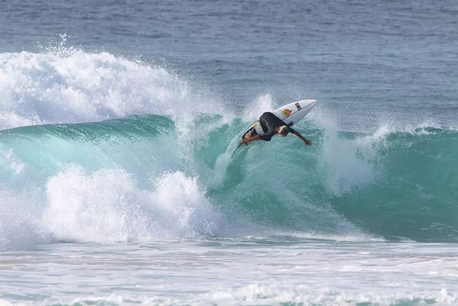 Surfer doing exhibition on the waves — Surf Shop in Erina NSW
