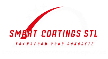 A smart coatings stl logo on a black background