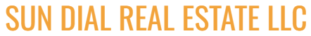 The sun dial real estate llc logo is shown on a white background.