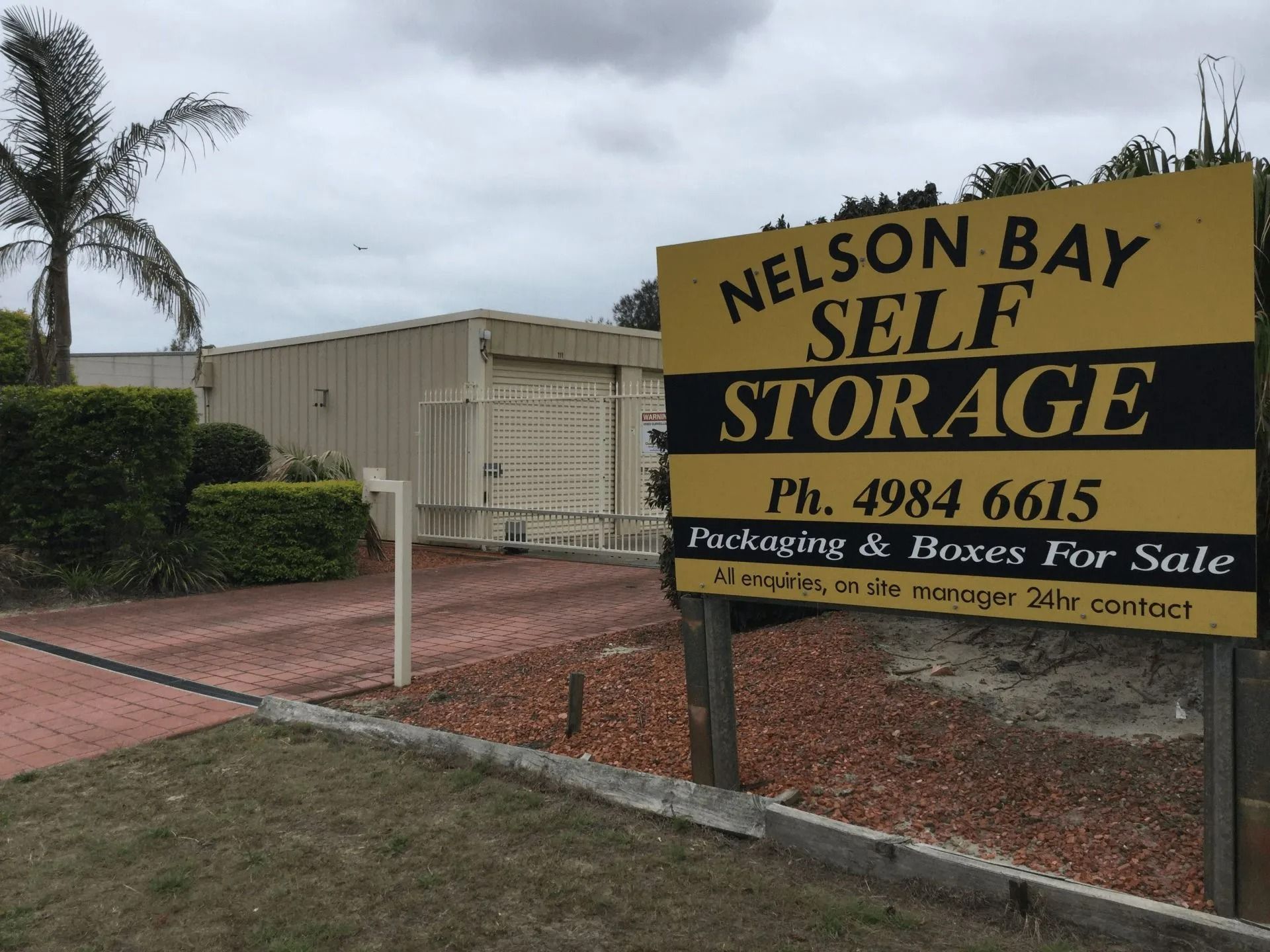 Nelson Bay Self Storage Sign — Nelson Bay Self Storage in Salamander Bay, NSW