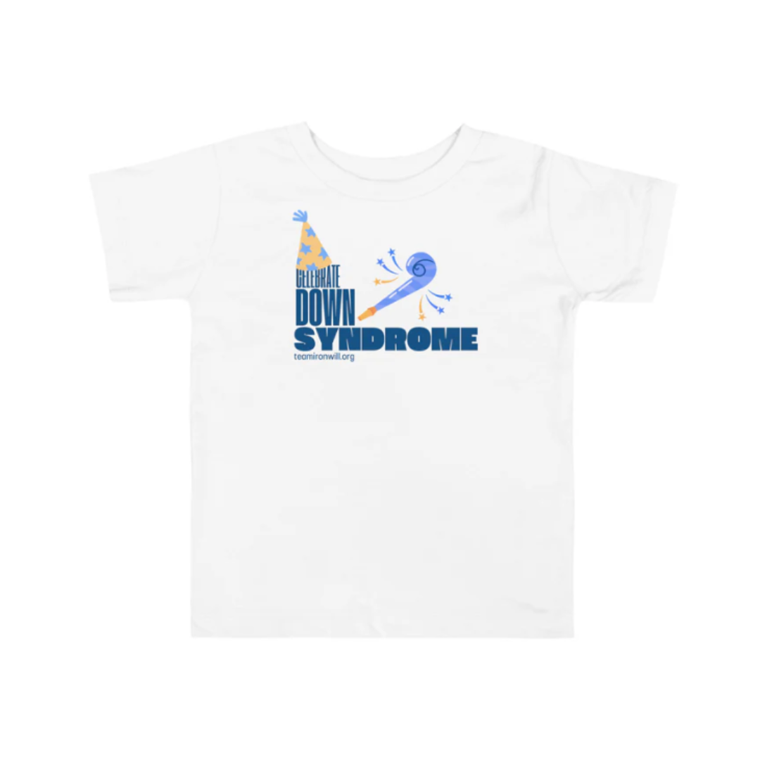 White toddler tee with