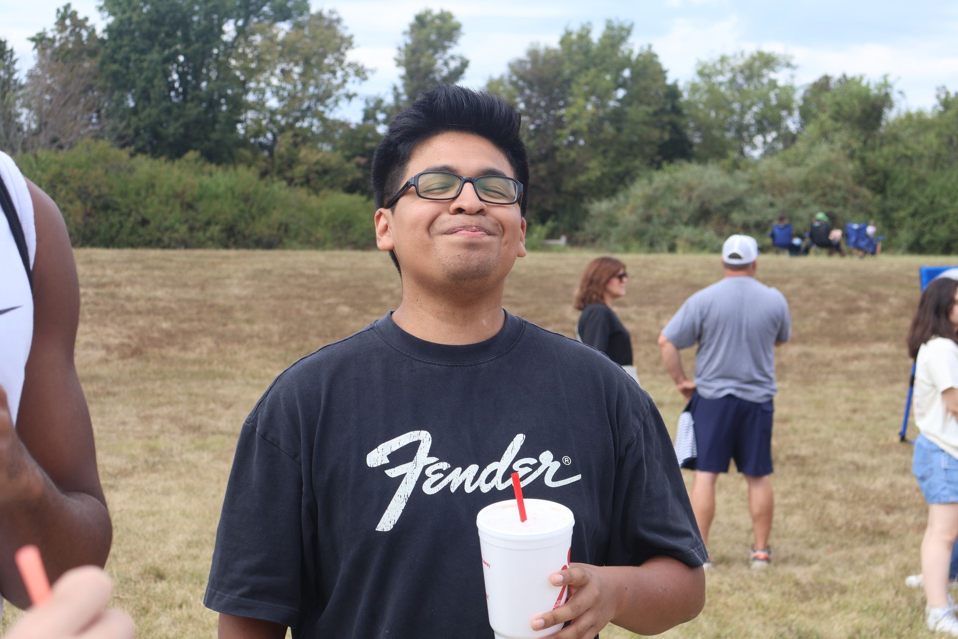 Man wearing glasses and a 