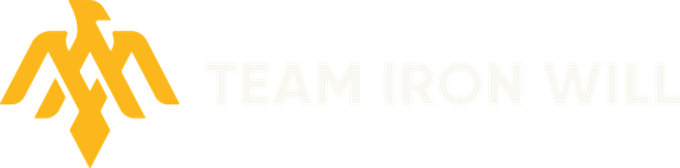 Team Iron Will logo with a gold phoenix and white text.