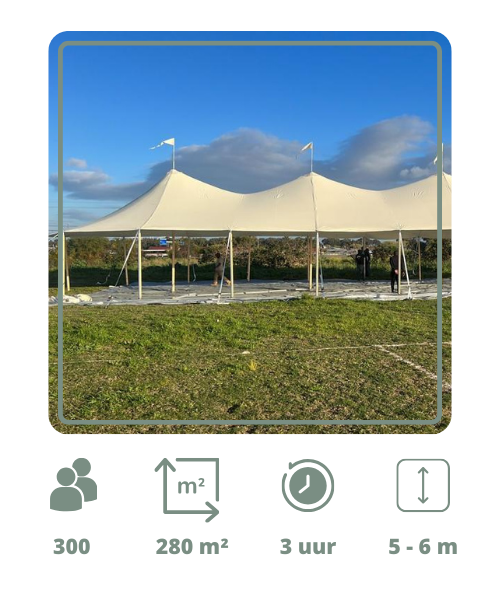 Grote witte tent huren