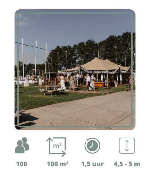 Tent op palen huren Groningen