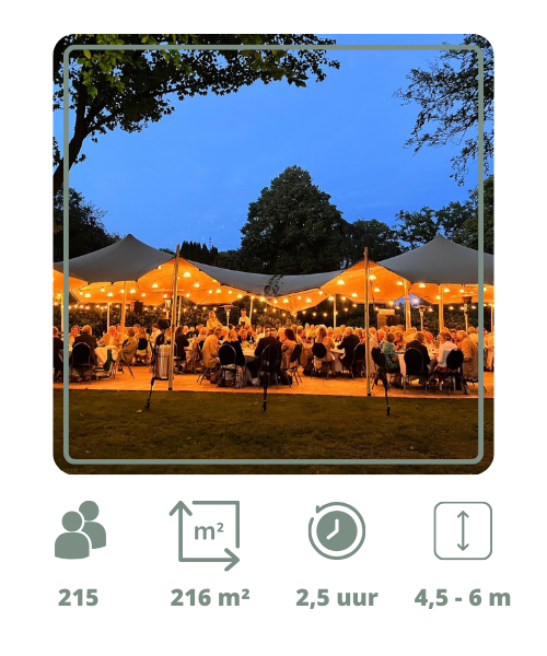 Tent op palen huren Joure