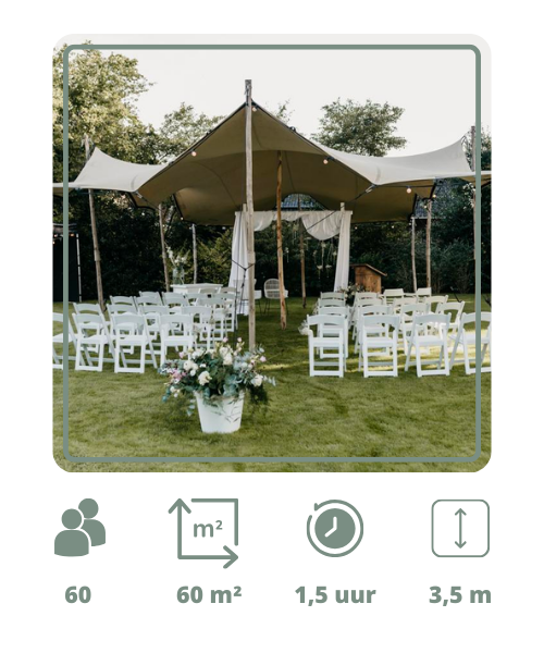 Tent op palen huren Drenthe