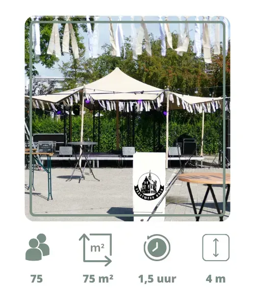 Tent op palen huren Nederland