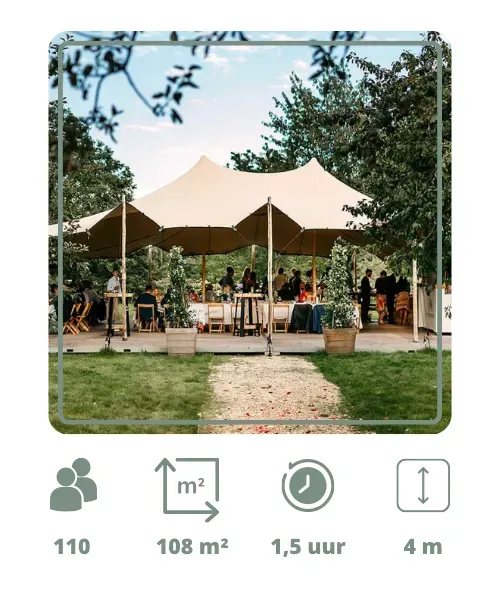 Tent op palen huren Heerenveen